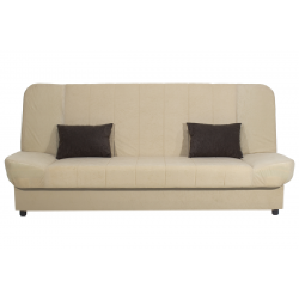 Kαναπές-κρεβάτι "TIKO" τριθέσιος υφασμάτινος σε μπεζ χρώμα 198x85x90