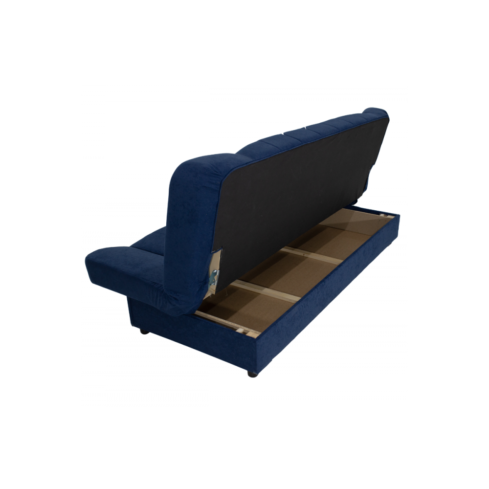 Kαναπές-κρεβάτι "TIKO" τριθέσιος υφασμάτινος σε μπλέ σκούρο χρώμα 198x85x90
