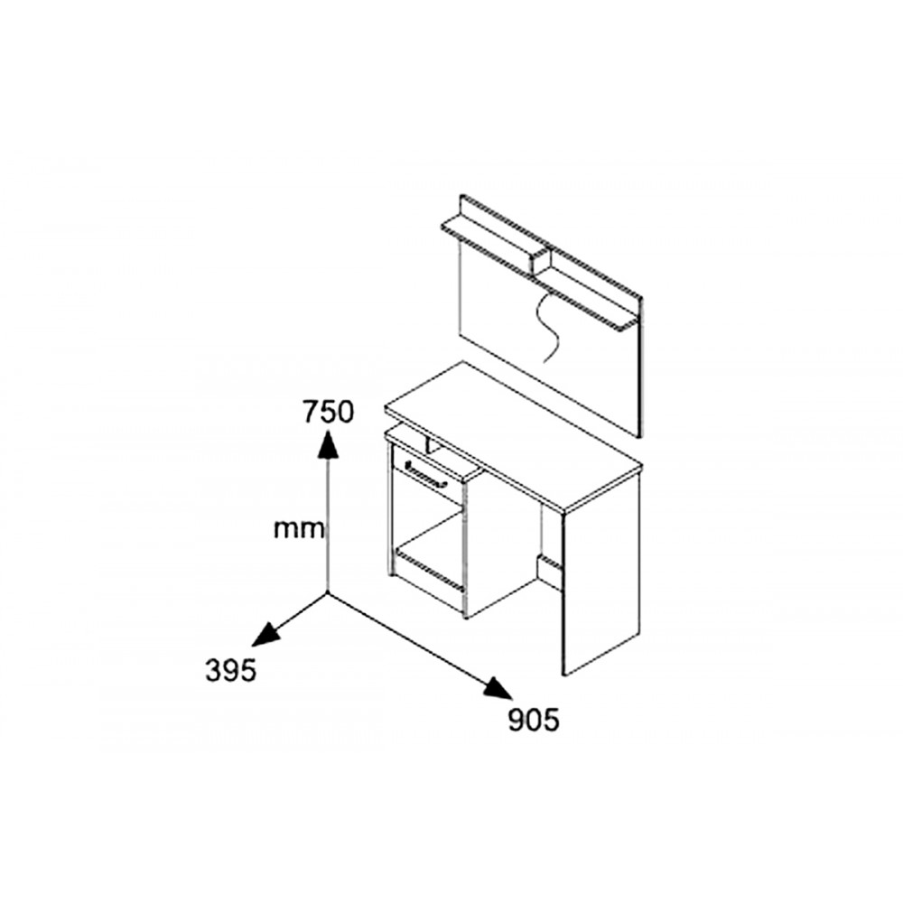 Κονσόλα "OLYMPUS" σε χρώμα βέγγε 90,5x39,5x75
