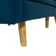 Καναπές-κρεβάτι "FLEXIBLE" από ύφασμα σε χρώμα μπλε 200x87x82