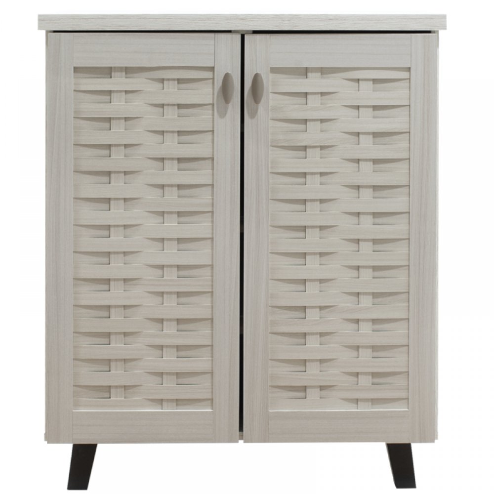 Παπουτσοθήκη-ντουλάπι "MANTAM" σε χρώμα λευκό-γκρι 78x40x92