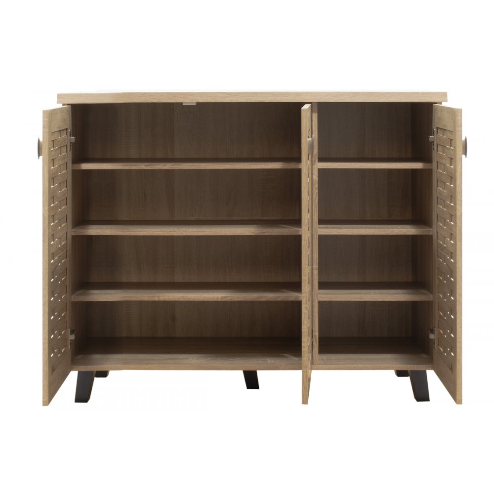 Παπουτσοθήκη-ντουλάπι "MANTAM" σε χρώμα σονόμα 115,5x40x92