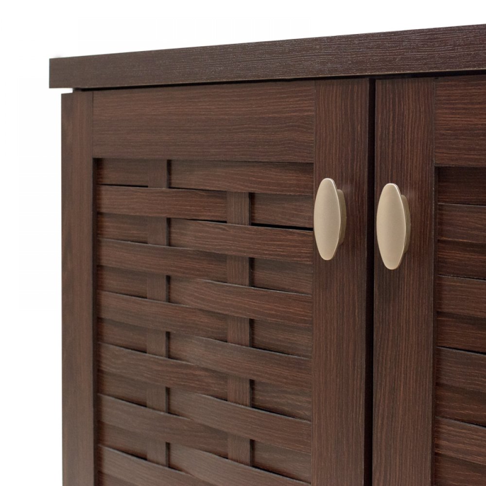 Παπουτσοθήκη-ντουλάπι "MANTAM" σε χρώμα καρυδί 115,5x40x92