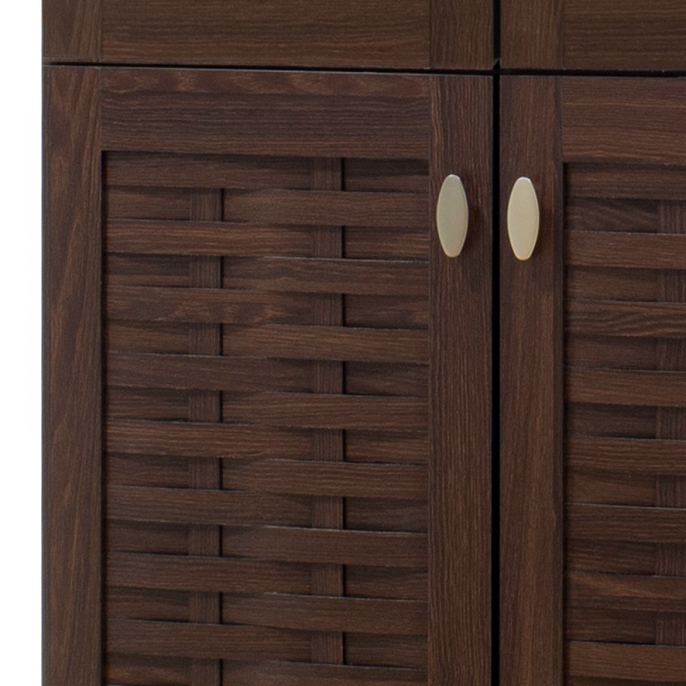 Παπουτσοθήκη-ντουλάπα "MANTAM" σε χρώμα καρυδί 78x40x170,5