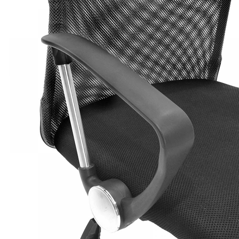 Πολυθρόνα διευθυντή "JOEL" από ύφασμα mesh σε χρώμα μαύρο 64x63x110/120