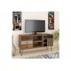 Έπιπλο τηλεόρασης "BOHO" καρυδί με μεταλλικά πόδια 120x39x64