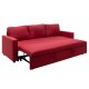 Kαναπές κρεβάτι "PEPE" με κόκκινο ύφασμα 215x82x84