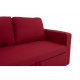 Kαναπές κρεβάτι "PEPE" με κόκκινο ύφασμα 215x82x84