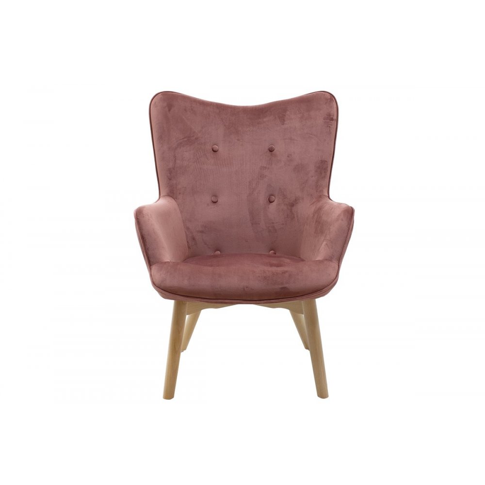 Πολυθρόνα "KIDO" βελούδινη σε χρώμα σάπιο μήλο 71x75x92
