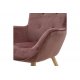 Πολυθρόνα "KIDO" βελούδινη σε χρώμα σάπιο μήλο 71x75x92
