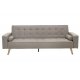 Kαναπές-κρεβάτι "LATINA" με ύφασμα σε χρώμα μπεζ 217x75x84
