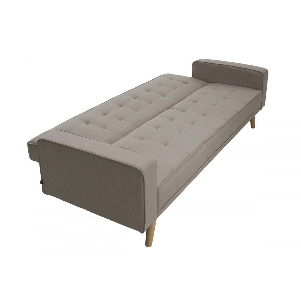 Kαναπές-κρεβάτι "LATINA" με ύφασμα σε χρώμα μπεζ 217x75x84