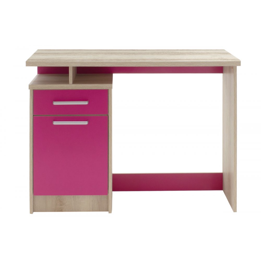 Γραφείο παιδικό "LOONEY" σε χρώμα castillo-ροζ 100x55x75