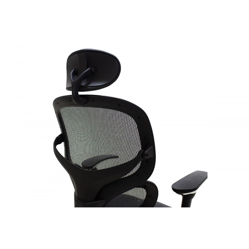 Πολυθρόνα διευθυντή "FREEDOM SUPREME QUALITY" από mesh/τεχνόδερμα σε μαύρο χρώμα 65x66x122/129