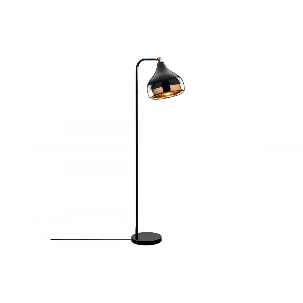 Φωτιστικό δαπέδου μεταλλικό σε μαύρο/χρυσό χρώμα 30x17x120