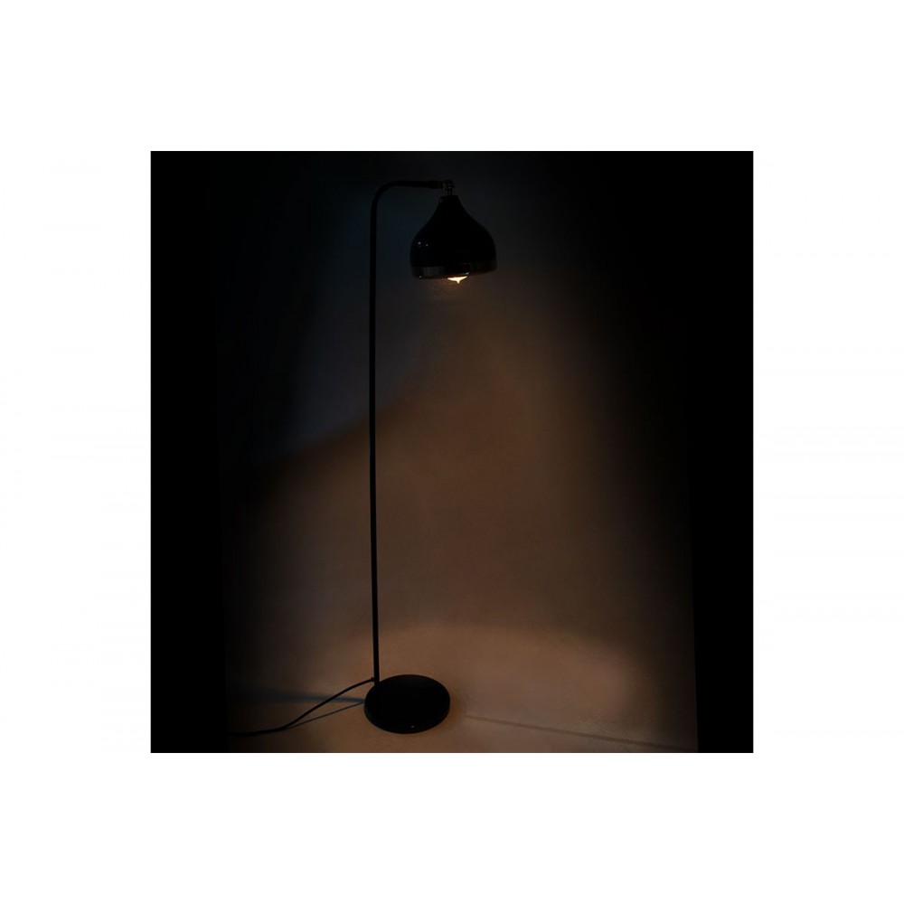 Φωτιστικό δαπέδου μεταλλικό σε μαύρο/χρυσό χρώμα 30x17x120