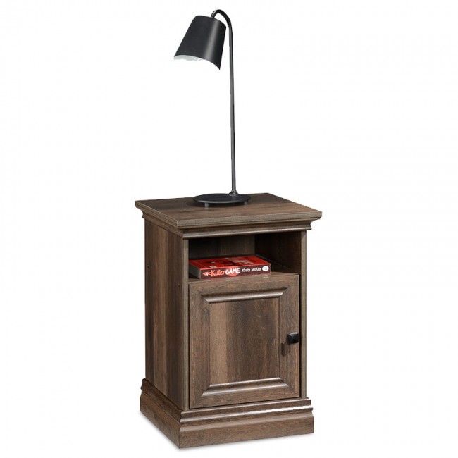 Κομοδίνο "MOZART" σε χρώμα καρυδί 40x40x61