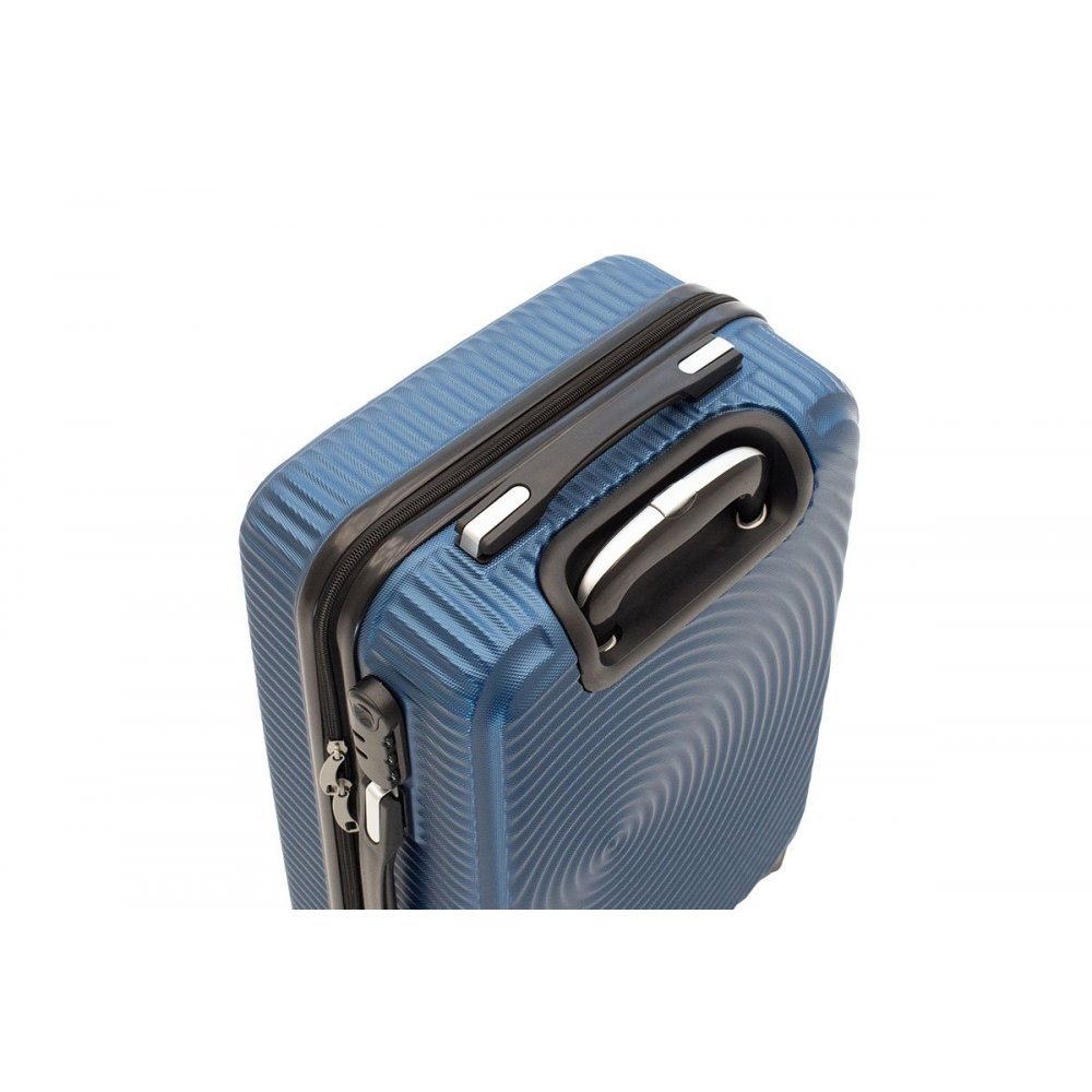 Βαλίτσα καμπίνας "POLAR" με σκληρό περίβλημα σε χρώμα μπλε 38x22,5x57