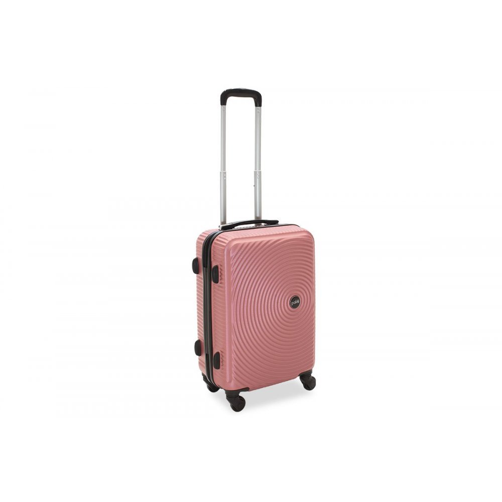 Βαλίτσα καμπίνας "POLAR" με σκληρό περίβλημα σε χρώμα ροζ 38x22,5x57