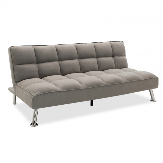 Καναπές-κρεβάτι "REBEL" υφασμάτινος σε χρώμα γκρι ανοιχτό 189x92x82