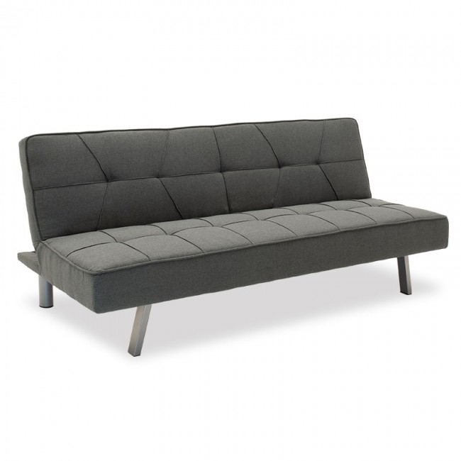 Καναπές-κρεβάτι "TRAVIS" υφασμάτινος σε χρώμα ανθρακί 175x83x74