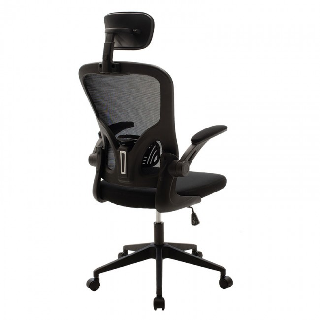 Καρέκλα γραφείου διευθυντή "ERGOLINE" με ύφασμα mesh χρώμα μαύρο 61.50x65x116/125