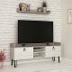 Έπιπλο τηλεόρασης "KEDAY TV" σε χρώμα λευκό ancient-light mocha 140x36x57