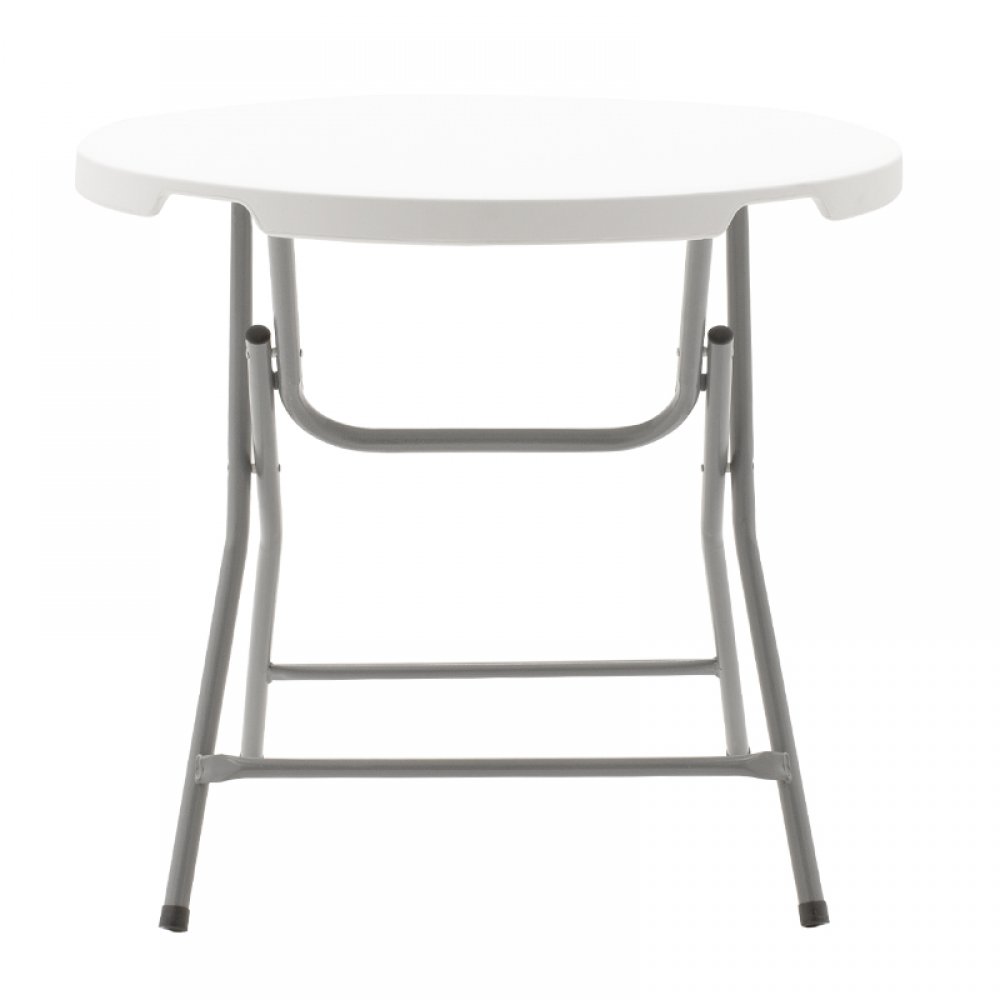 Τραπέζι catering "COMFORT" σε λευκό χρώμα Φ80x74