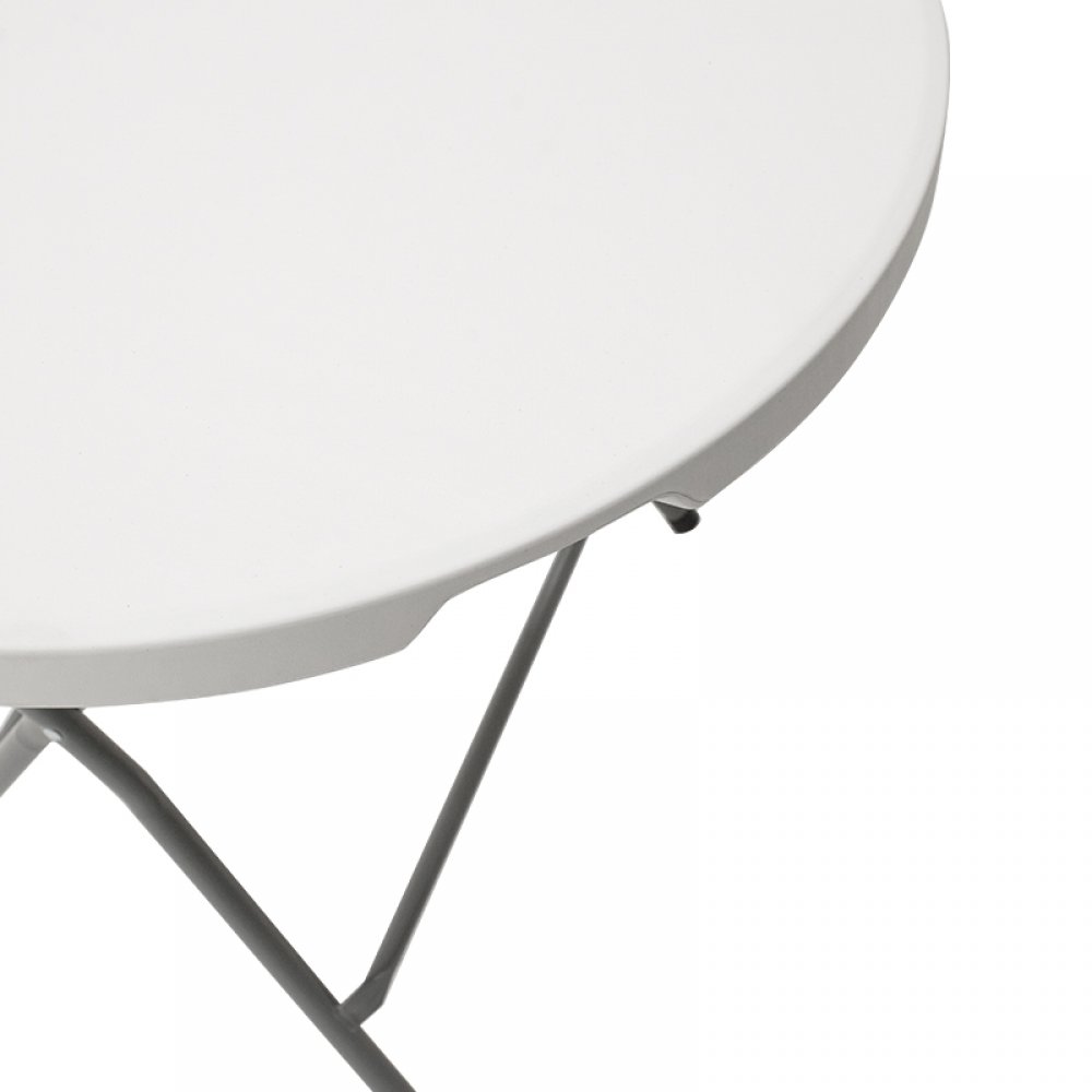 Τραπέζι catering "COMFORT" σε λευκό χρώμα Φ80x74