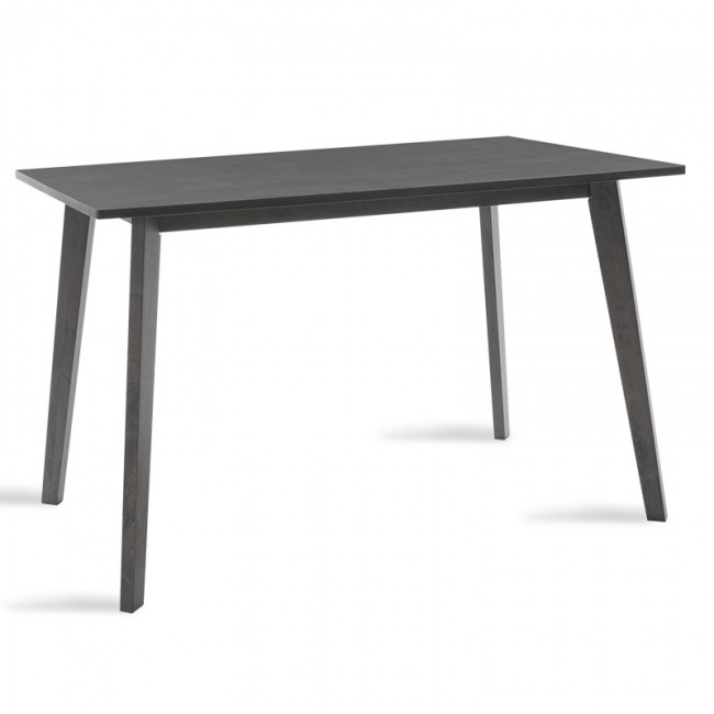 Τραπέζι "BENSON" από MDF με καπλαμά σε χρώμα rustic γκρι 120x750x75