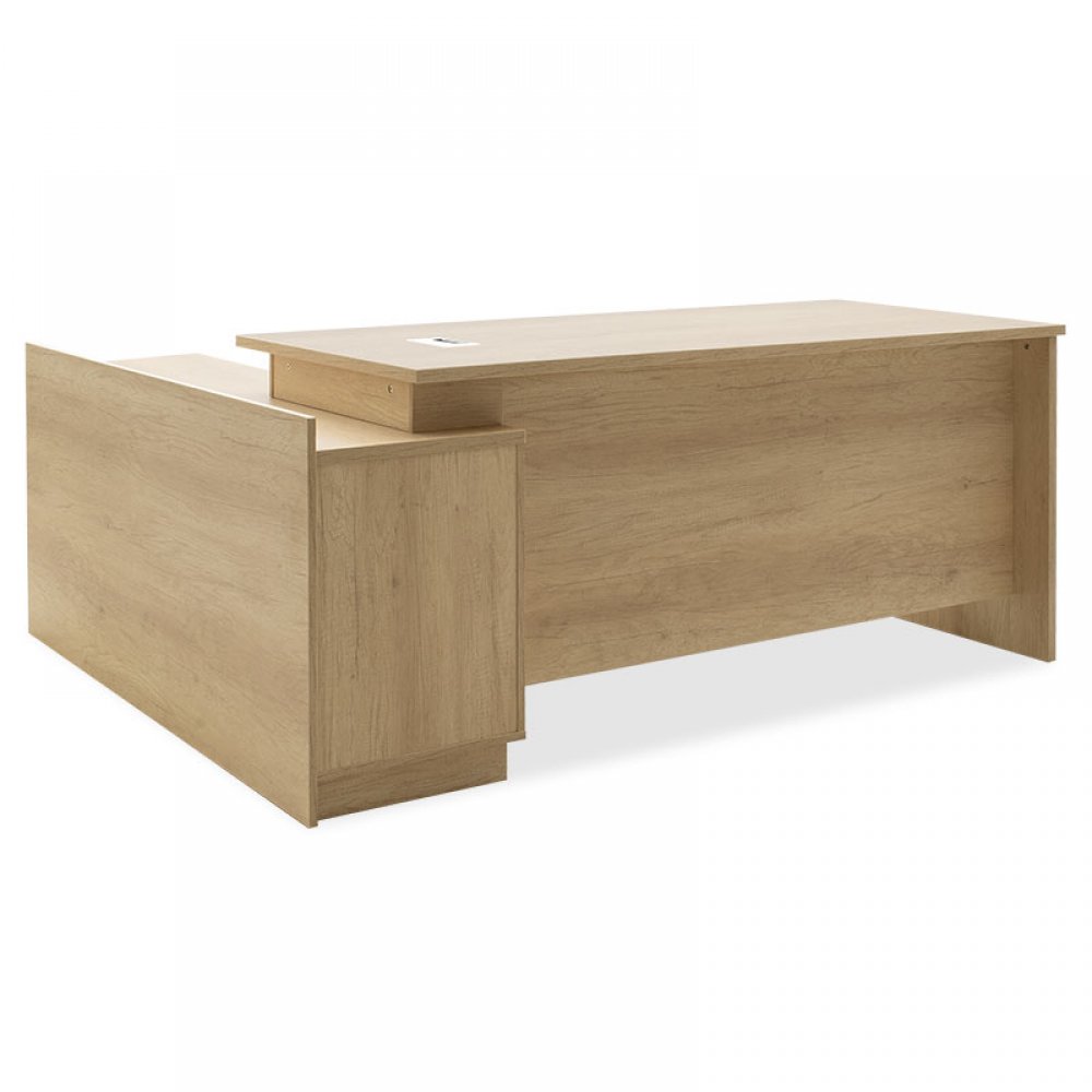 Γραφείο επαγγελματικό "AMAZON" δεξιά γωνία σε χρώμα σονόμα 180x160x76