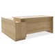 Γραφείο επαγγελματικό "AMAZON" δεξιά γωνία σε χρώμα σονόμα 180x160x76