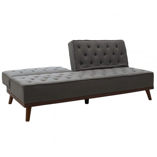 Καναπές-κρεβάτι "MARCO" τριθέσιος υφασμάτινος σε χρώμα γκρι 180x80x80