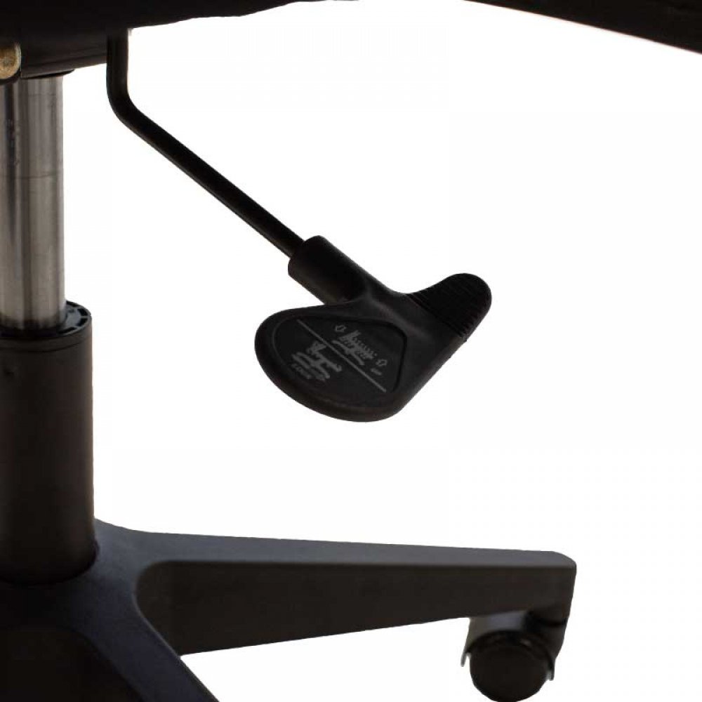 Πολυθρόνα εργασίας "GHOST" υφασμάτινη σε χρώμα μαύρο 61x56x102/110