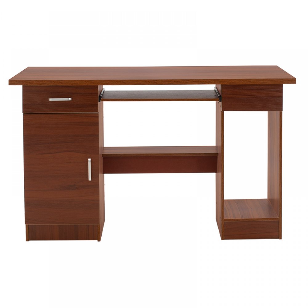 Γραφείο εργασίας "BORN" από MDF χρώμα καρυδί 120x50x73