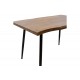 Τραπέζι "NEVE" από MDF-μέταλλο σε καρυδί-μαύρο χρώμα 120x80x75