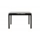 Τραπέζι επεκτεινόμενο "FINN" από γυαλί σε μαύρο χρώμα 110/170x70x75