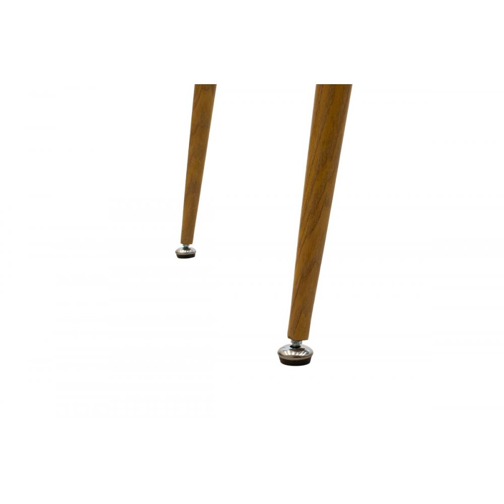 Τραπέζι "CHLOE" από γυαλί-μέταλλο σε ανθρακί-φυσικό χρώμα 120x70x75