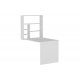 Γραφείο τοίχου "RAVIN" ανοιγόμενο σε λευκό χρώμα 63x90x154
