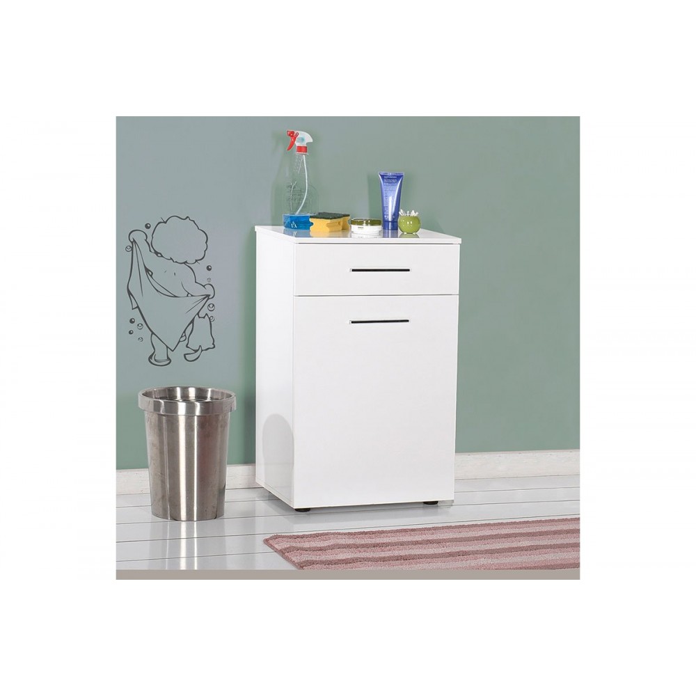 Ντουλάπι μπάνιου "CHAD" σε λευκό gloss χρώμα 52x38x83