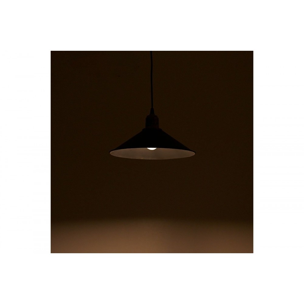 Φωτιστικό οροφής "PWL-0964" από PVC/ABS σε μαύρο/μπρονζέ antique χρώμα Φ30x62 Ε27