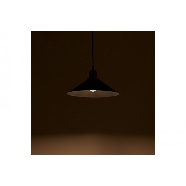 Φωτιστικό οροφής "PWL-0964" από PVC/ABS σε μαύρο/μπρονζέ antique χρώμα Φ30x62 Ε27