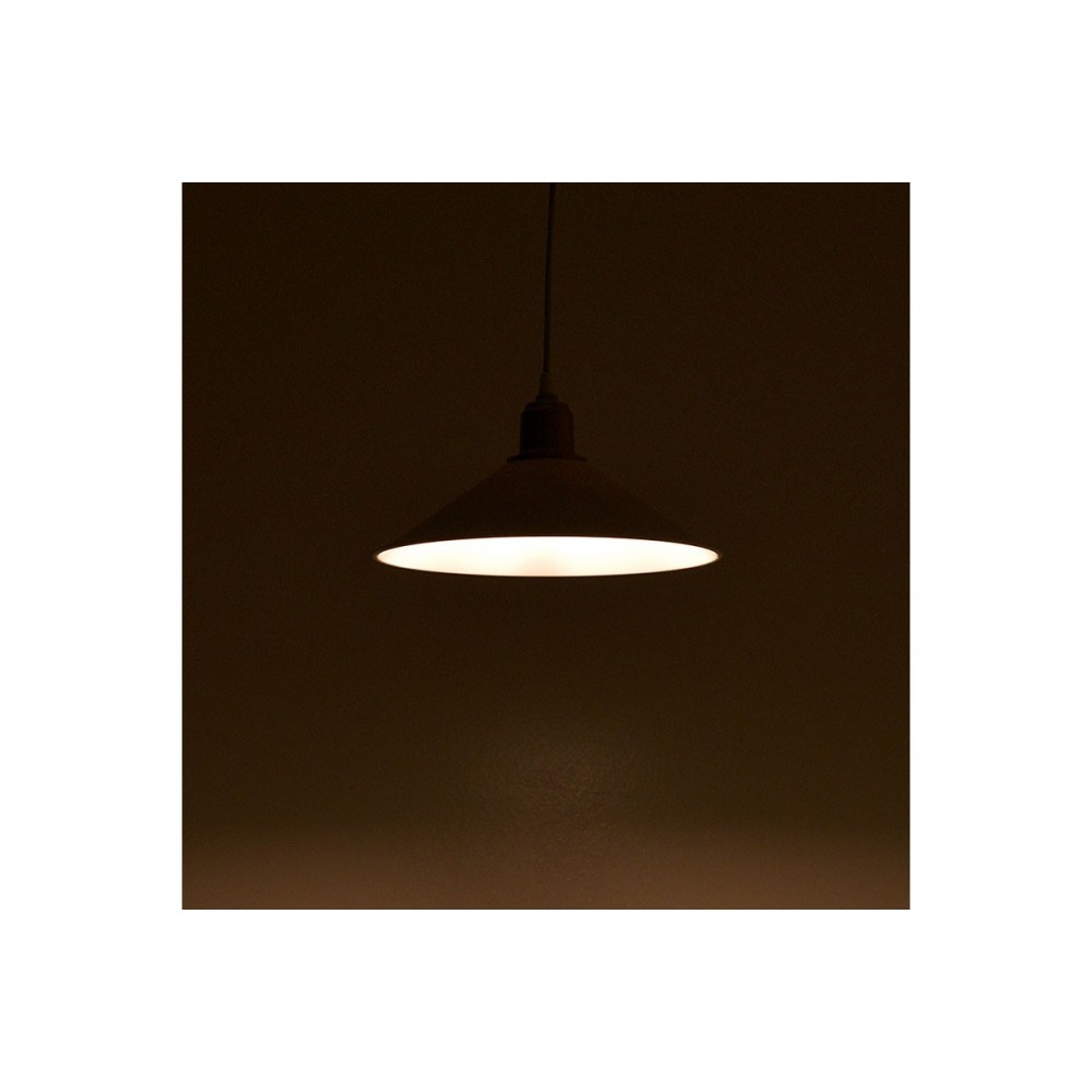 Φωτιστικό οροφής "PWL-0964" από PVC/ABS σε λευκό/bronze antique Φ30x62 Ε27