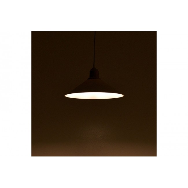 Φωτιστικό οροφής "PWL-0964" από PVC/ABS σε λευκό/bronze antique Φ30x62 Ε27