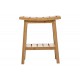 Σκαμπό "DAEL" από μπαμπού σε φυσικό χρώμα 39.5x25x46