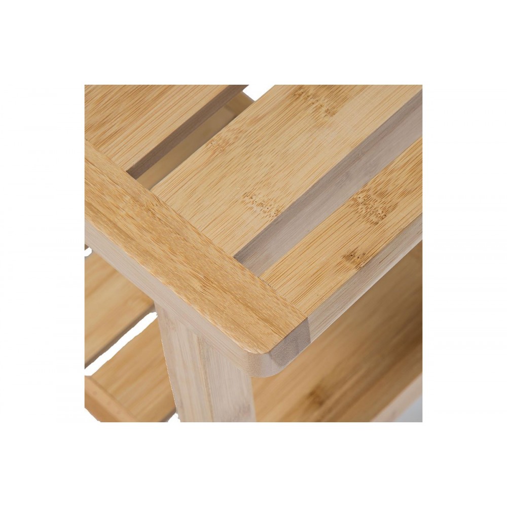 Σκαμπό "DAEL" από μπαμπού σε φυσικό χρώμα 39.5x25x46