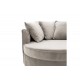Πολυθρόνα "OPHELIA" από βελούδο σε γκρι χρώμα 123x120x85