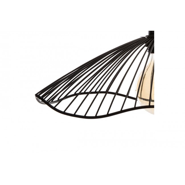 Μονόφωτο φωτιστικό "GALT" από μέταλλο σε μαύρο χρώμα Φ34x15.5