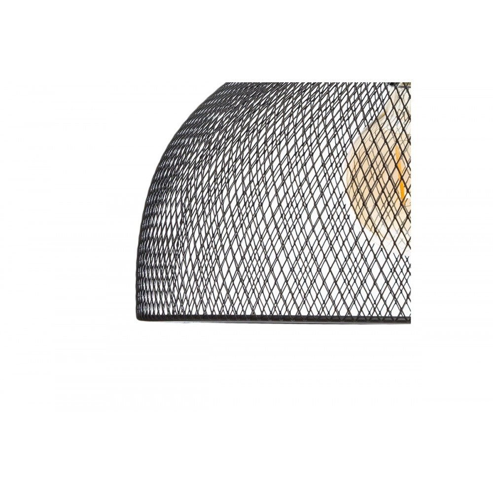 Μονόφωτο φωτιστικό "SAM" από μέταλλο σε μαύρο χρώμα Φ30x22,5