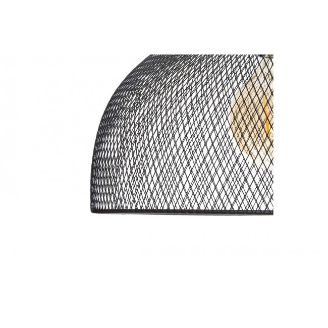 Μονόφωτο φωτιστικό "SAM" από μέταλλο σε μαύρο χρώμα Φ30x22,5